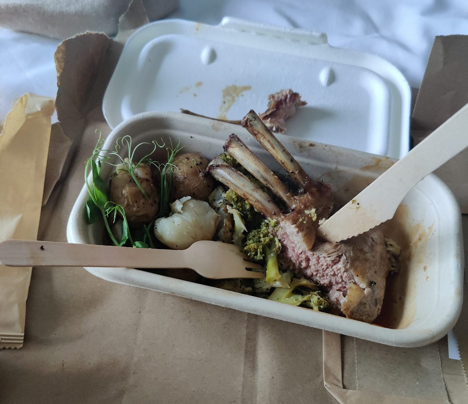 Lamb in a Cardboard Box