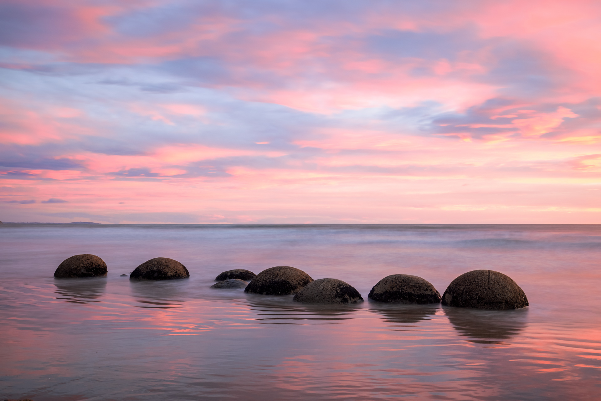 Moeraki Boulders at Sunrise