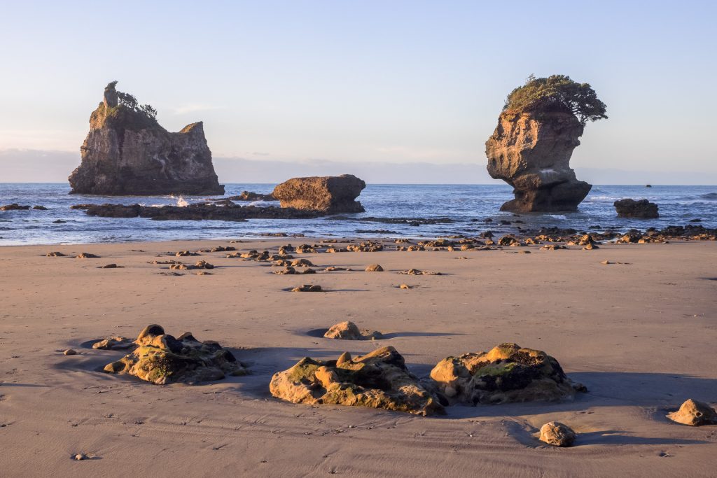 Motukiekie Rock Stacks